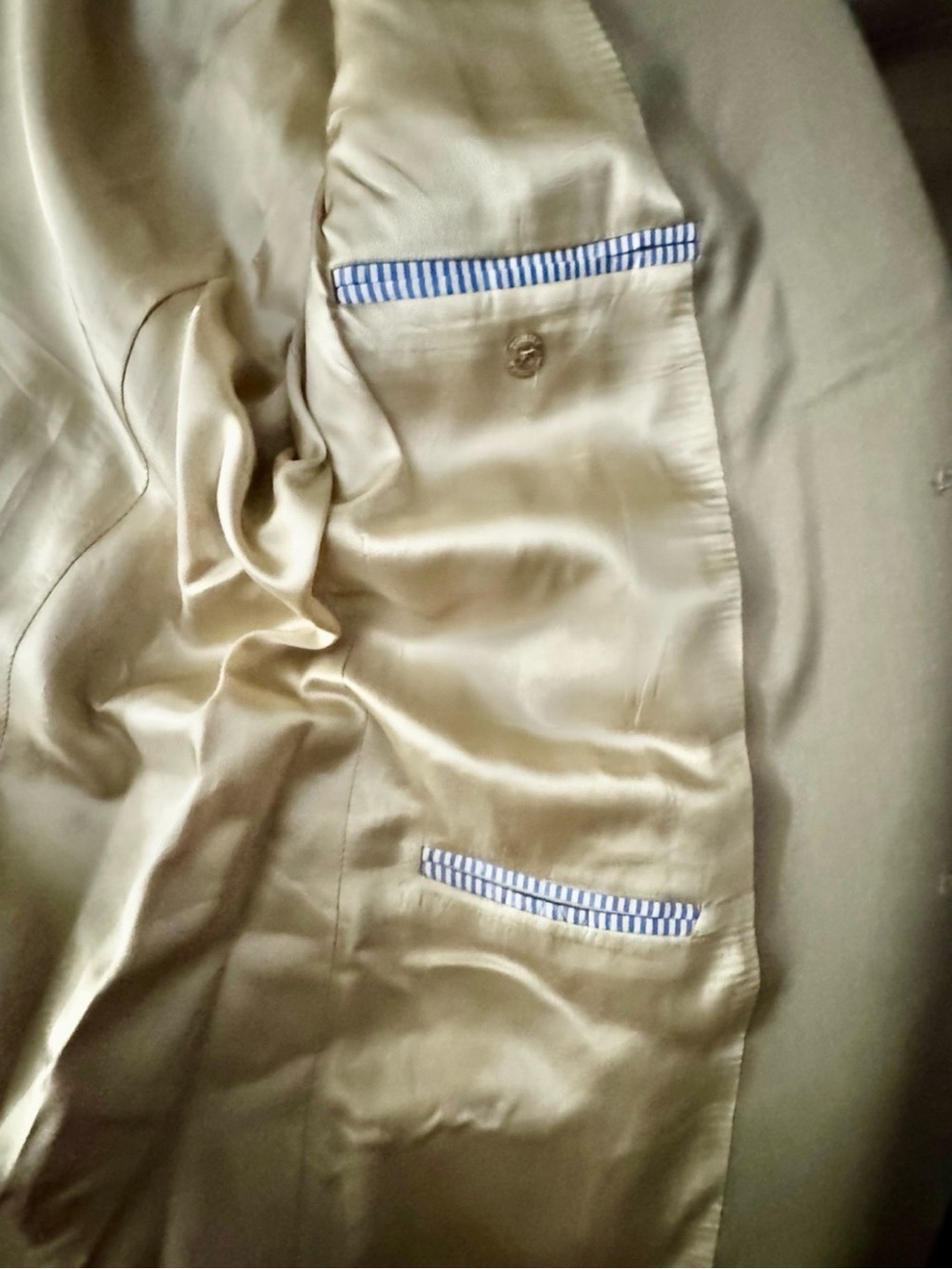 Tommy Hilfiger Tan Wool Sport Coat Blazer 42R Beige 2 Button Classic - Picture 11 of 14